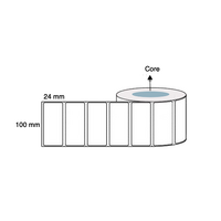 100mm x 24mm Direct Thermal Labels Permanent