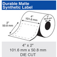  Epson Inkjet Label Roll 101.6mm X 50.8mm x 50mm TM-C3500 CW-C4010 (4 Rolls of 540) Synthetic C35CD001