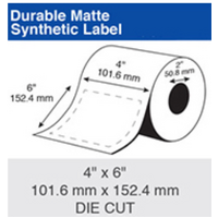 Epson Inkjet Label Roll 101.6mm x 152.4mm x 50mm TM-C3500/C4010 (4 Rolls of 200) Synthetic C35CD003