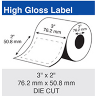 Epson Inkjet Label Roll 76.2mm X 50.8mm x 76mm TM-C7500 TM-C6010 TM-C6510 CW-C8010 Paper Gloss