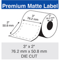 Epson Inkjet Label Roll 76.2mm X 50.8mm x 76mm TM-C7500 TM-C6010 TM-C6510 CW-C8010 Paper Matte