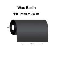 Black Resin Ribbon 110mm x 300 meter Chemical Resistant (Box of 3)