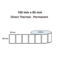 Direct Thermal Labels 100mm x 65mm  (10 Rolls of 800) Freezer Grade 100x65