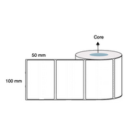 100mm x 50mm Thermal Transfer Labels Poly Weatherproof (3 Rolls of 1,000) LAB10050PPWS40