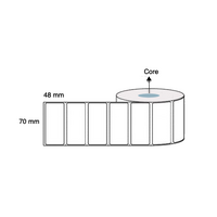 70mm x 48mm x 25mm Thermal Transfer Labels Poly (10 Rolls of 1,000) LAB7048PPWS25