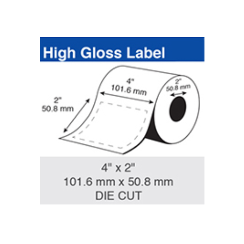 Epson Inkjet Label Roll 101.6mm x 50.8mm x 50mm TM-C3500/C4010 (6 Rolls of 540) Paper Gloss C35GD001