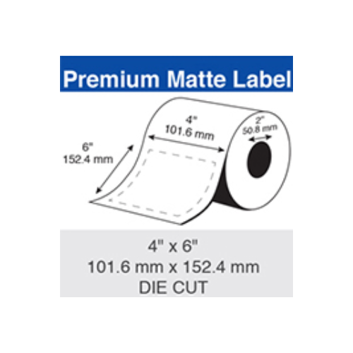 Epson Inkjet Label Roll 101.6mm x 152.4mm x 50mm TM-C3500/C4010 (6 Rolls of 200) Paper Matte C35MD003