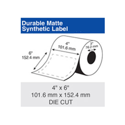 Epson Inkjet Label Roll 101.6mm x 152.4mm x 76mm TM-C7500/C6010/C6510 CW-C8010 (1 Roll of 700) Synthetic C60CD003