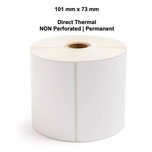 101mm x 73mm Direct Thermal Labels LAB10173TWS40P (10 Rolls x 650)