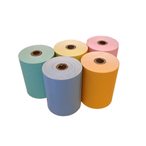 80mm x 80mm Thermal Paper Rolls Yellow Pink Blue Orange Green (Box of 50 Rolls)