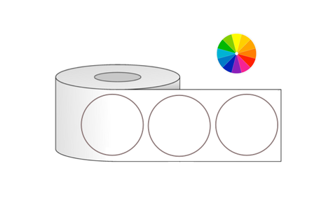 Inkjet Colour Labels Circle